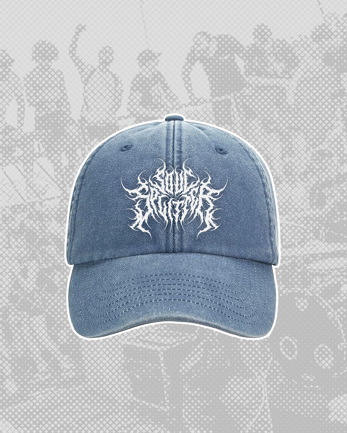 WASHED BLUE Embroidered CAP