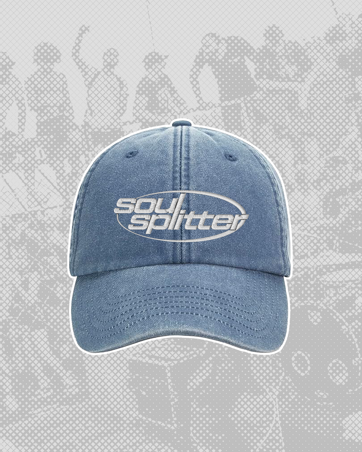 WASHED BLUE Embroidered CAP