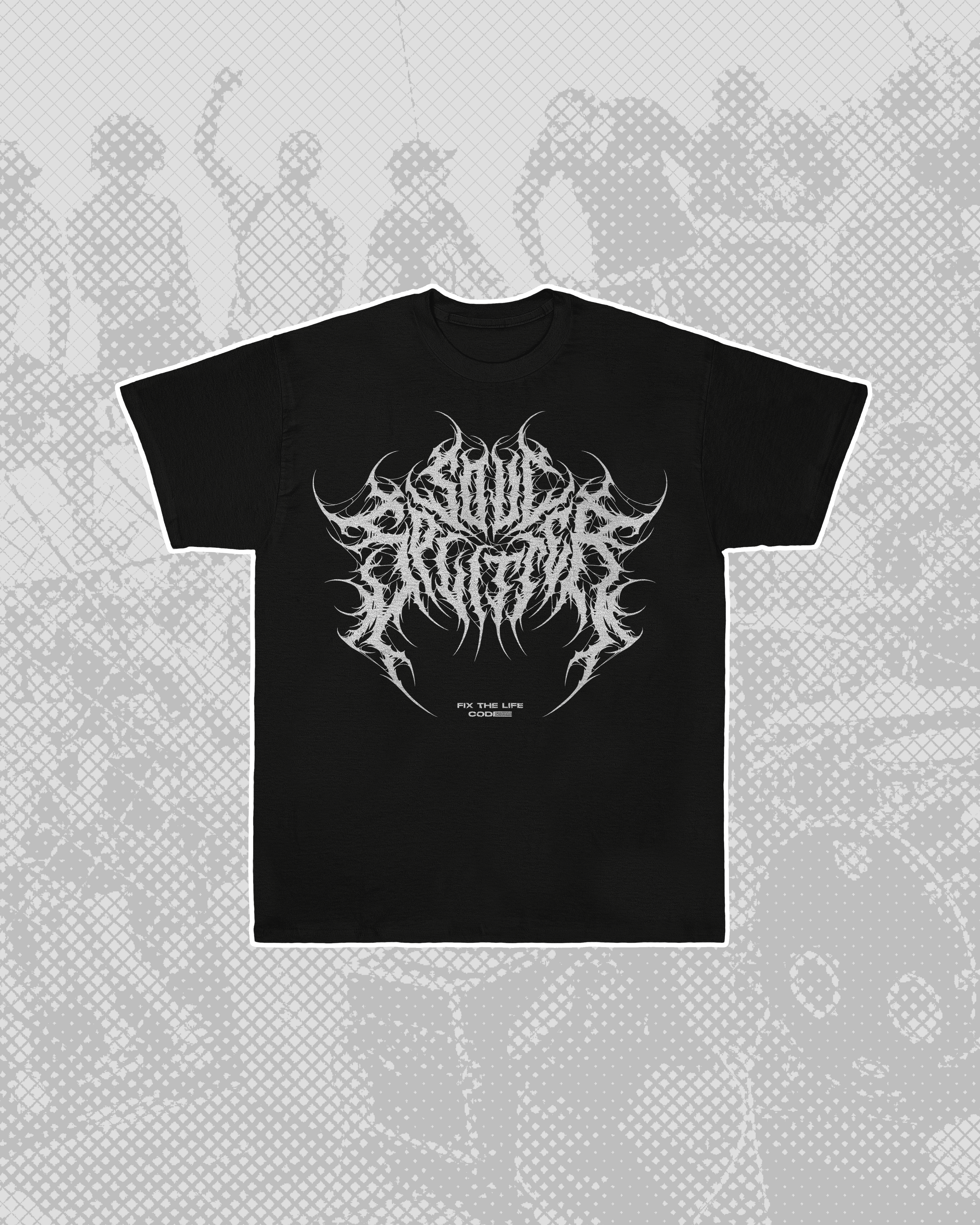FIX THE LIFE CODE T-SHIRT - BLACK
