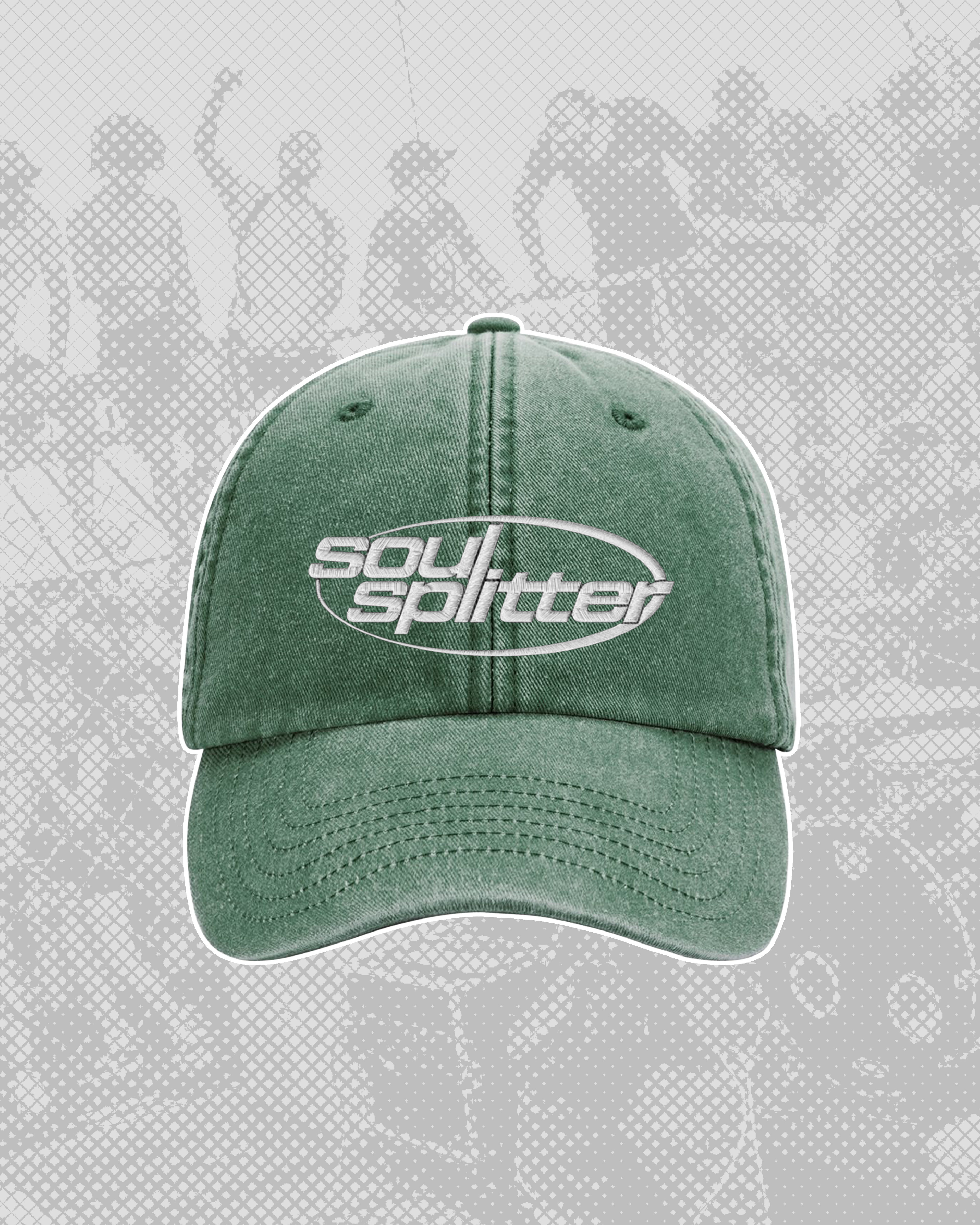 WASHED GREEN Embroidered CAP