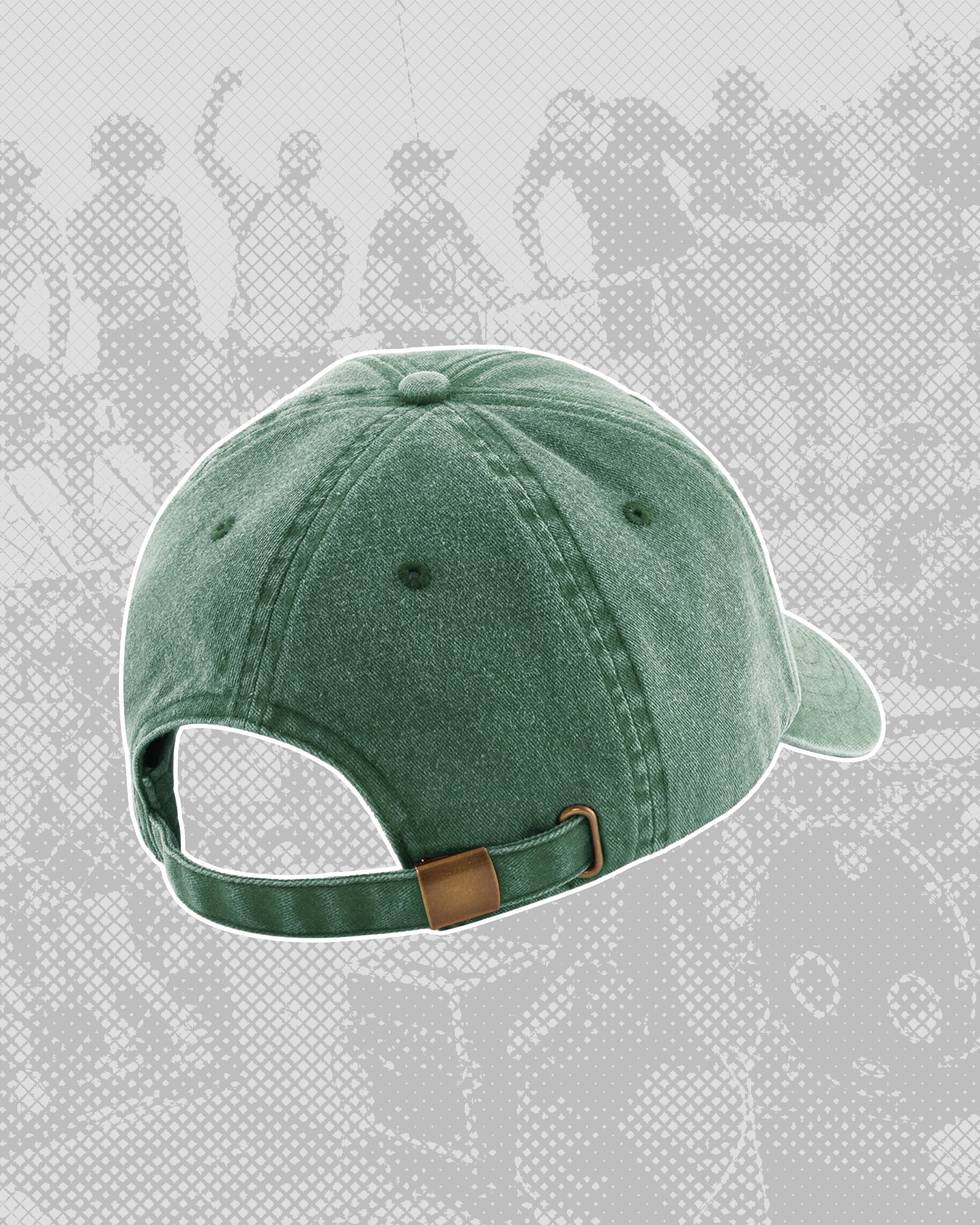 WASHED GREEN Embroidered CAP