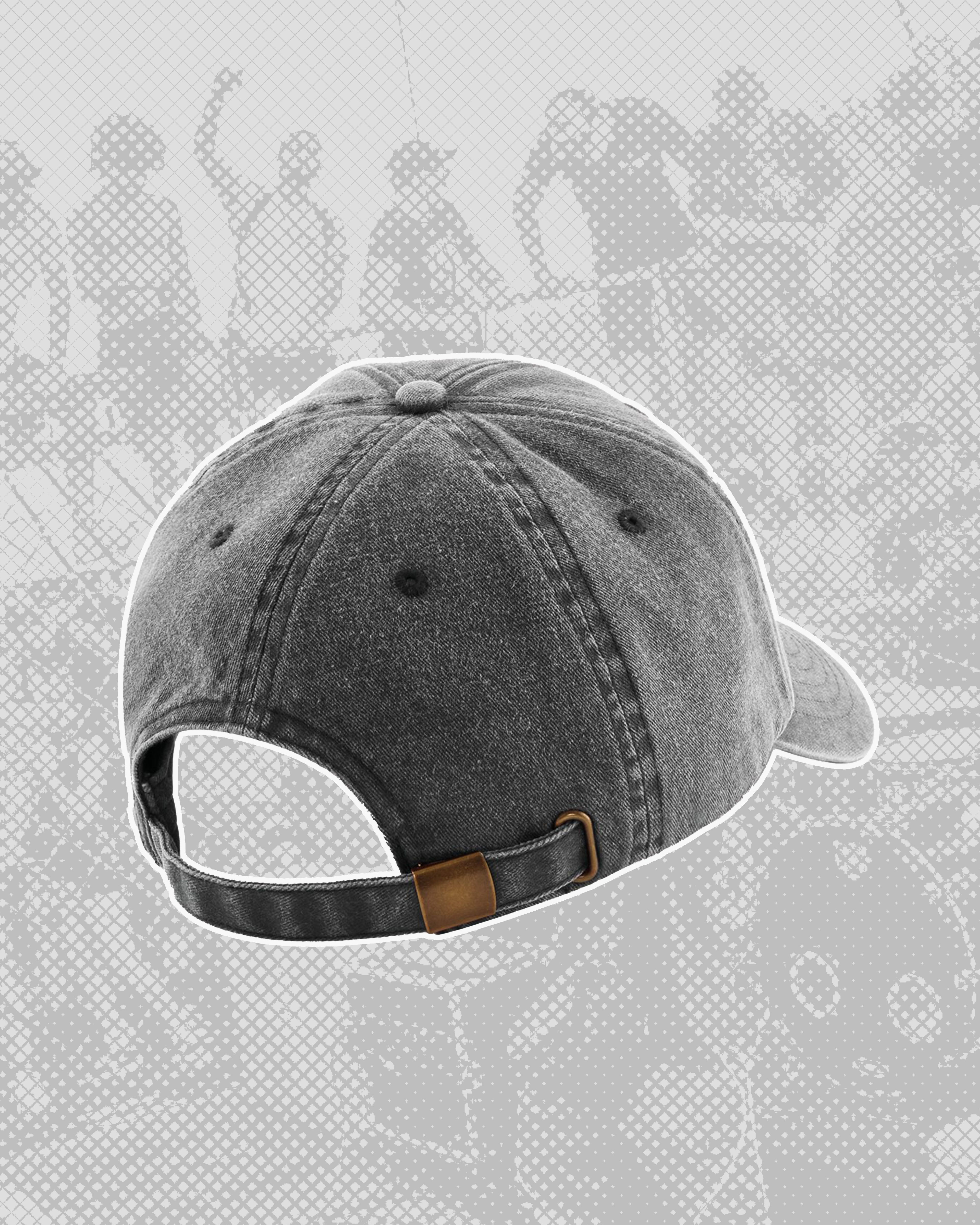 WASHED GREY Embroidered CAP
