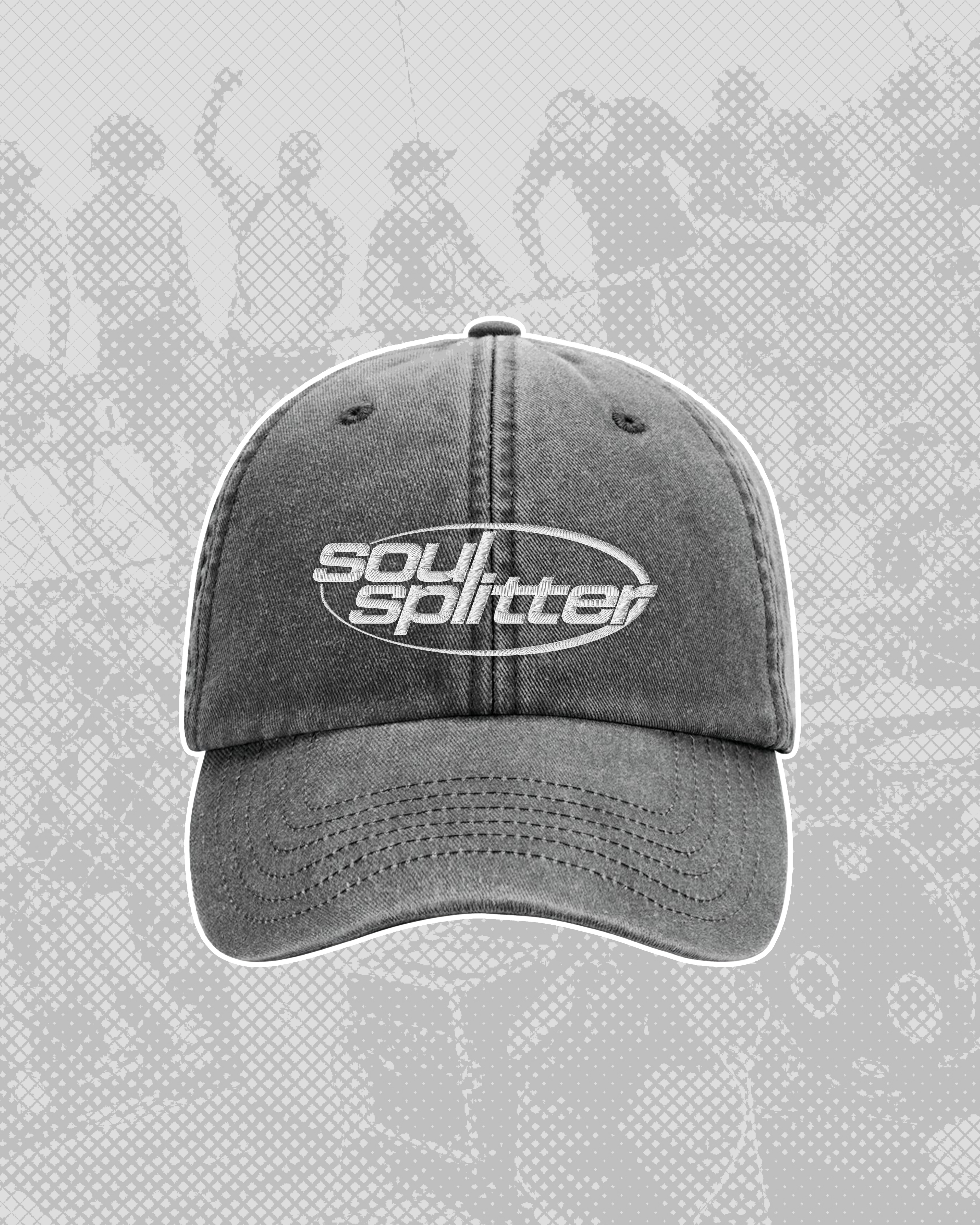 WASHED GREY Embroidered CAP